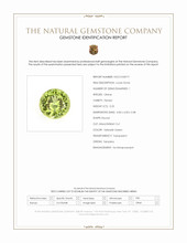 0.25 Ct. Yellowish Green Peridot from Tanzania Scan Report