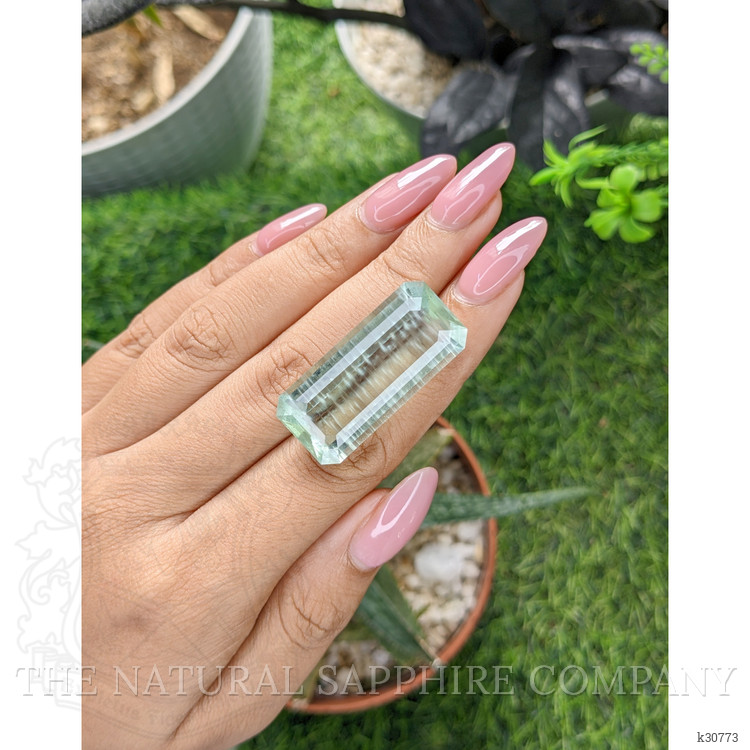 35.17 Ct. Bluish Green Aquamarine from Ceylon (Sri Lanka)
