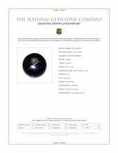 116.95 Ct. Purplish Red Star Garnet from Ceylon (Sri Lanka) Scan Report