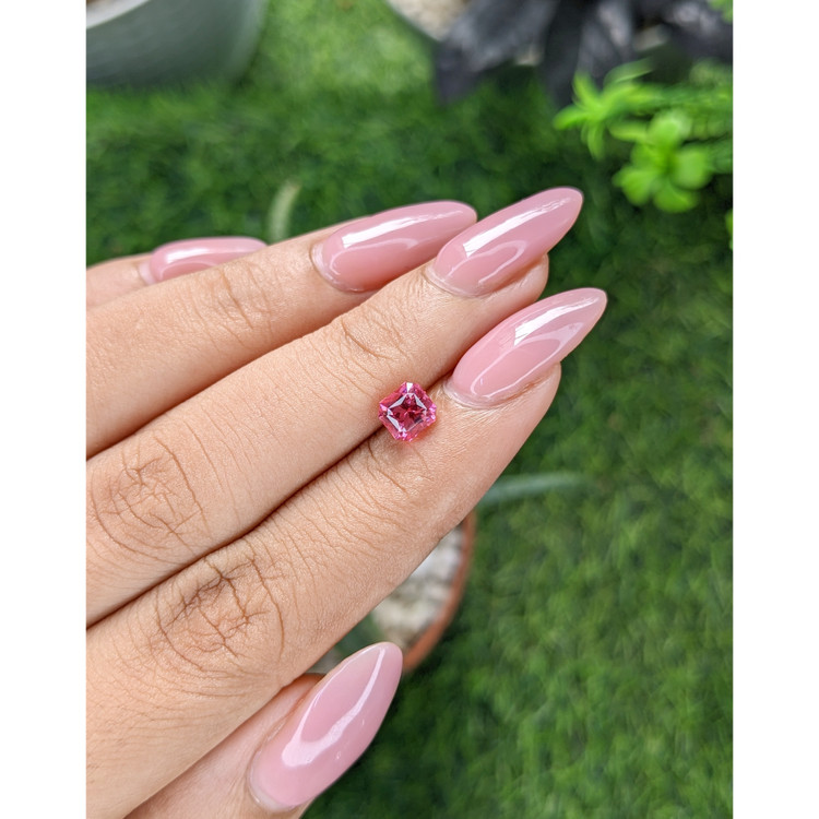 1.09 Ct. Reddish Pink Spinel from Tanzania