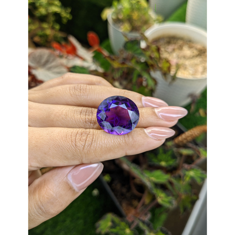24.39 Ct. Purple Amethyst from Brazil