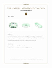 1.60 Ct. Green Chrysoberyl from Tanzania Appraisal