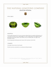 5.05 Ct. Yellowish Green Tourmaline from Africa Appraisal
