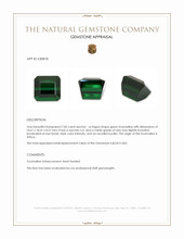 7.82 Ct. Green Tourmaline from Africa Appraisal