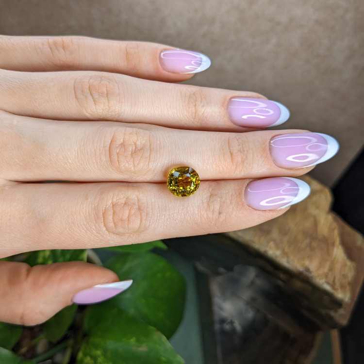 4.90 Ct. Yellowish Green Tourmaline from Africa