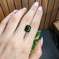 8.13 Ct. Green Tourmaline from Africa Life Style