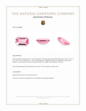 0.61 Ct. Pink Spinel from Tanzania Appraisal