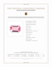 0.61 Ct. Pink Spinel from Tanzania Scan Report