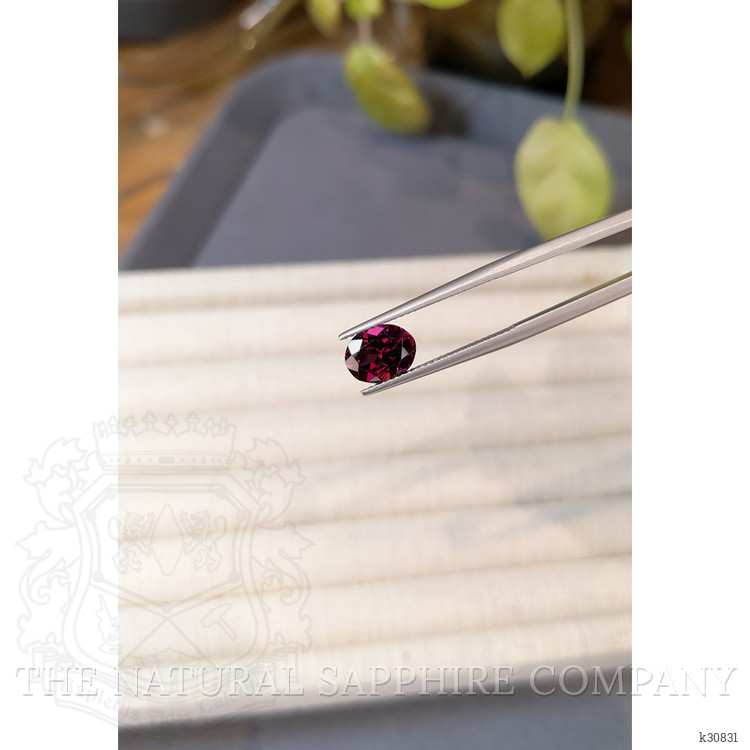 2.16 Ct. Purplish Red Rhodolite Garnet from Tanzania