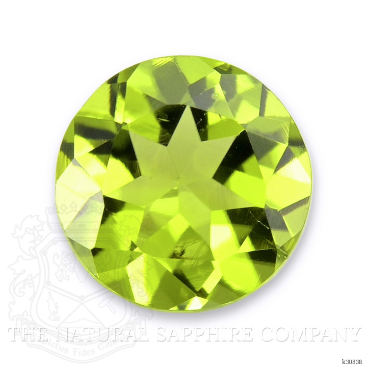 1.36 Ct. Green (Lime Green) Peridot from Burma (Myanmar)