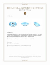 6.31 Ct. Swiss Blue Topaz from Brazil Appraisal