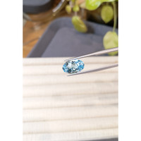 6.31 Ct. Swiss Blue Topaz from Brazil Life Style