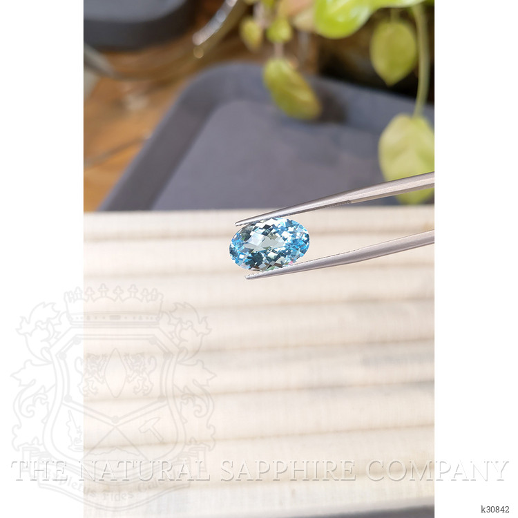 6.31 Ct. Swiss Blue Topaz from Brazil