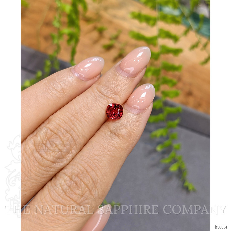1.29 Ct. Red Spinel from Burma (Myanmar)