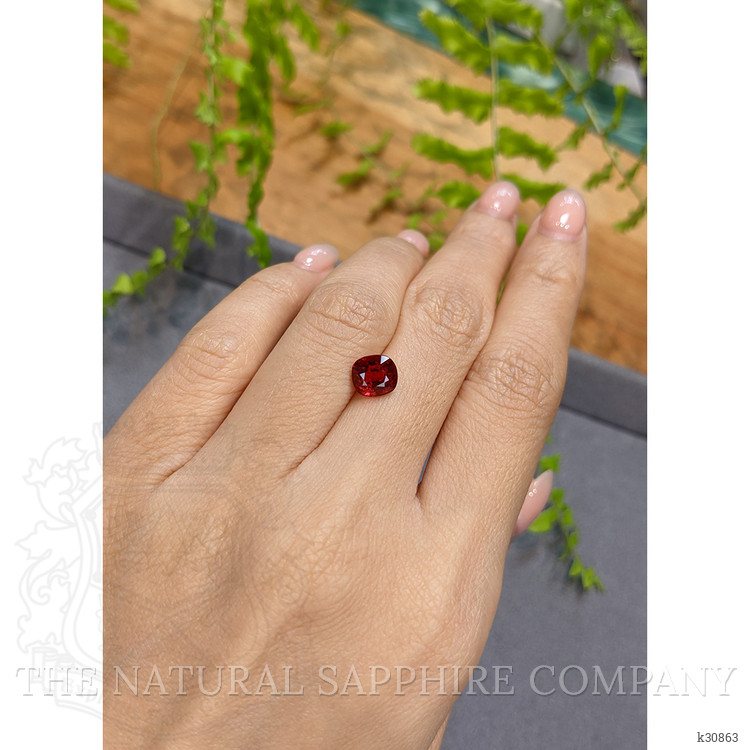 2.01 Ct. Red Spinel from Burma (Myanmar)