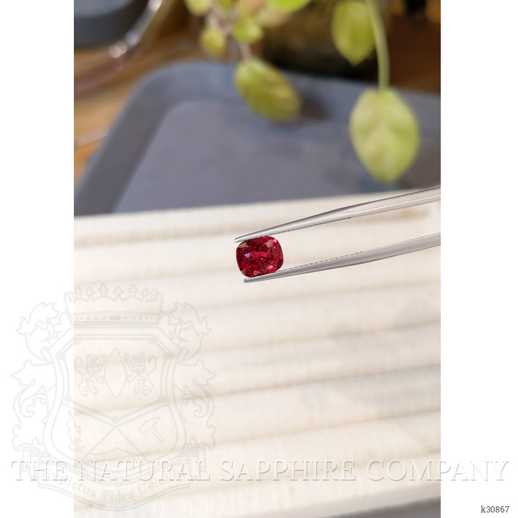 1.97 Ct. Purplish Red Spinel from Burma (Myanmar)