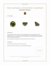 4.09 Ct. Demantoid Garnet from Madagascar Appraisal