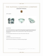 2.57 Ct. Bluish Green Aquamarine from Madagascar Appraisal