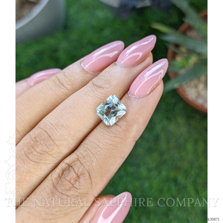 2.57 Ct. Bluish Green Aquamarine from Madagascar
