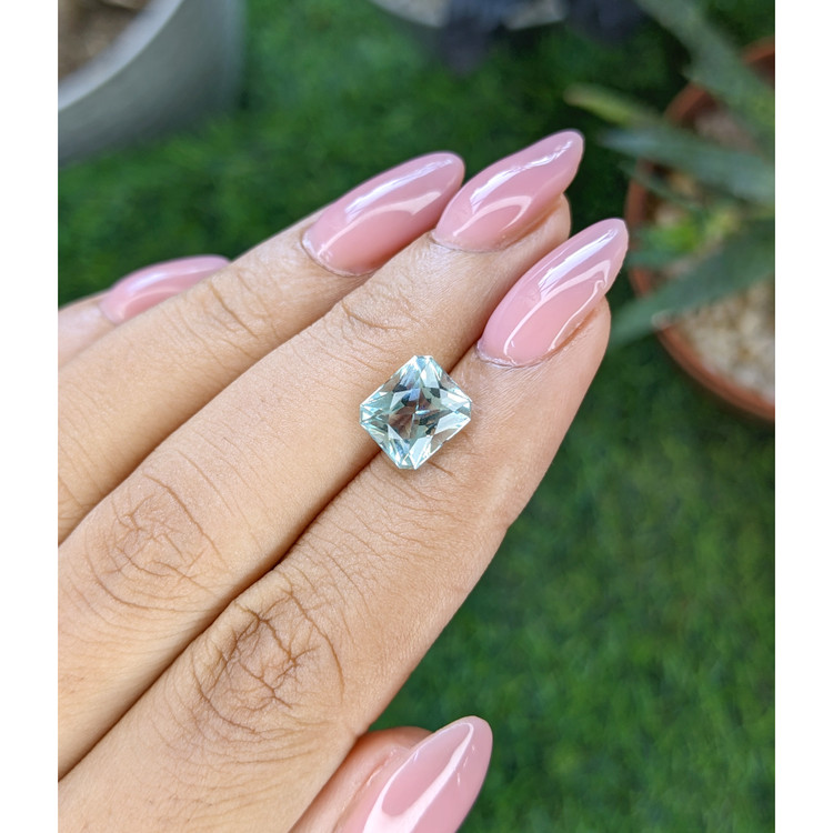 2.57 Ct. Bluish Green Aquamarine from Madagascar