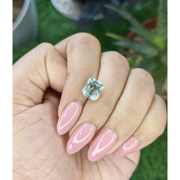 2.57 Ct. Bluish Green Aquamarine from Madagascar