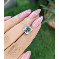 2.56 Ct. Greenish Blue Aquamarine from Madagascar Life Style