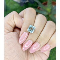 2.56 Ct. Greenish Blue Aquamarine from Madagascar Life Style