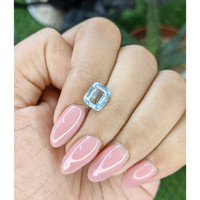 1.76 Ct. Blue Aquamarine from Madagascar Life Style