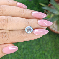 1.59 Ct. Blue Aquamarine from Madagascar Life Style
