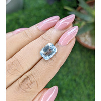 3.09 Ct. Blue Aquamarine from Madagascar Life Style