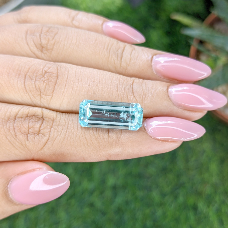 6.92 Ct. Blue Aquamarine from Madagascar