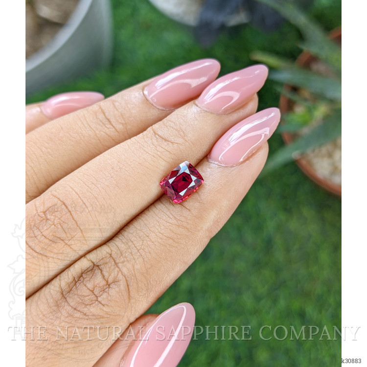 1.96 Ct. Purplish Pink Rhodolite Garnet from Ceylon (Sri Lanka)
