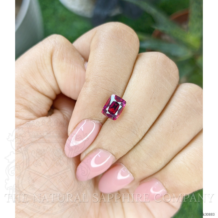 1.96 Ct. Purplish Pink Rhodolite Garnet from Ceylon (Sri Lanka)