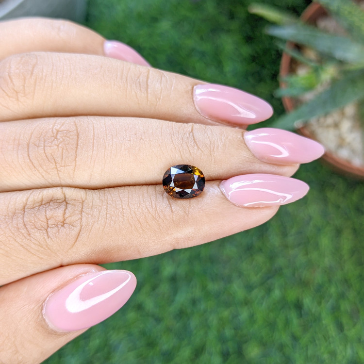 1.96 Ct. Orangish Brown Tourmaline from Tanzania