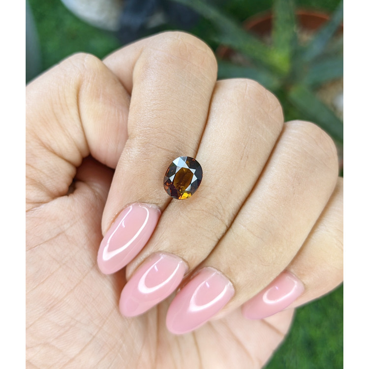 1.96 Ct. Orangish Brown Tourmaline from Tanzania