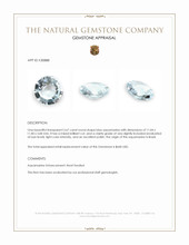 3.67 Ct. Blue Aquamarine from Brazil Appraisal