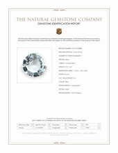 3.67 Ct. Blue Aquamarine from Brazil Scan Report