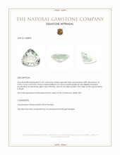 2.55 Ct. Greenish Blue Aquamarine from Brazil Appraisal