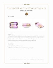 32.23 Ct. Bi Color Ametrine from Brazil Appraisal