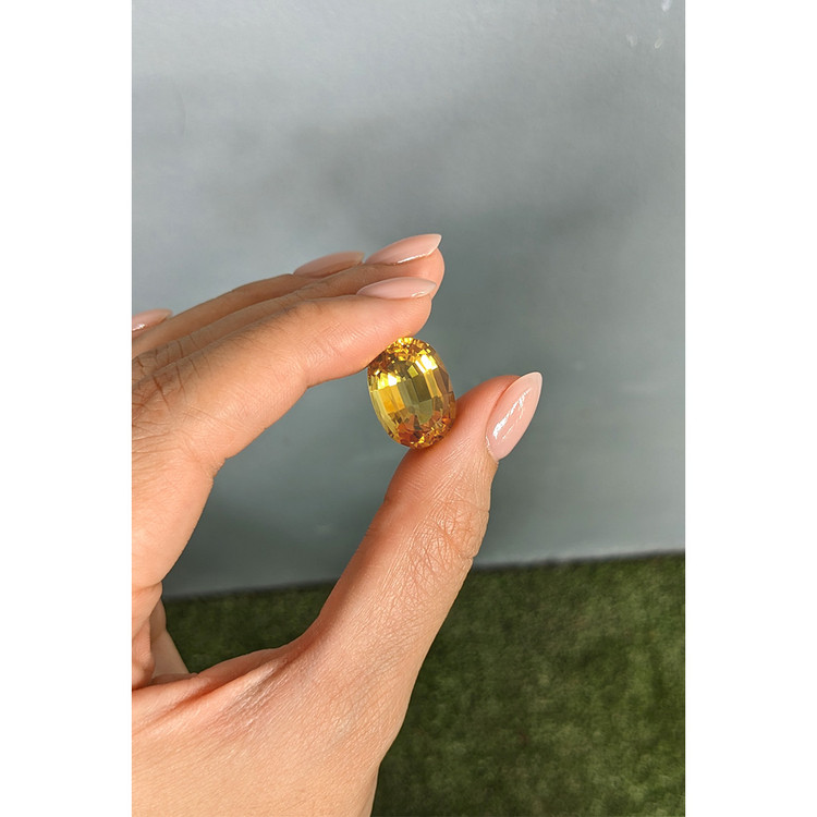 12.91 Ct. Yellow Citrine from Brazil