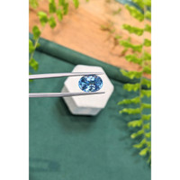 3.58 Ct. Blue Aquamarine from Brazil Life Style
