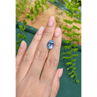 3.58 Ct. Blue Aquamarine from Brazil Life Style