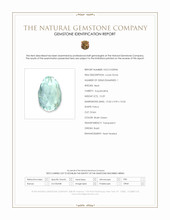10.29 Ct. Bluish Green Aquamarine from Brazil Scan Report