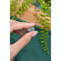 10.29 Ct. Bluish Green Aquamarine from Brazil Life Style