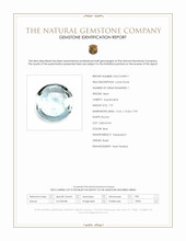 7.91 Ct. Blue Cabochon Aquamarine from Brazil Scan Report