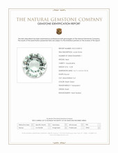14.30 Ct. Bluish Green Aquamarine from Brazil Scan Report