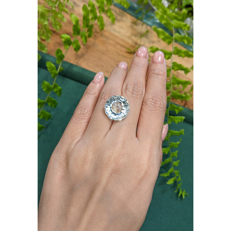 14.30 Ct. Bluish Green Aquamarine from Brazil