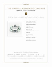 11.35 Ct. Bluish Green Aquamarine from Brazil Scan Report