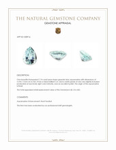 7.74 Ct. Greenish Blue Aquamarine from Brazil Appraisal