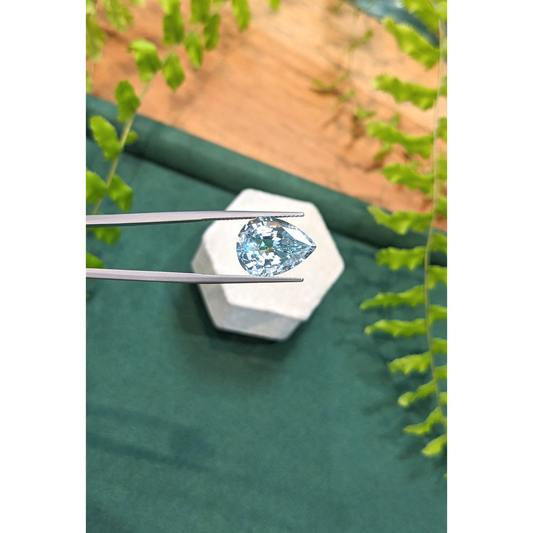 7.74 Ct. Greenish Blue Aquamarine from Brazil